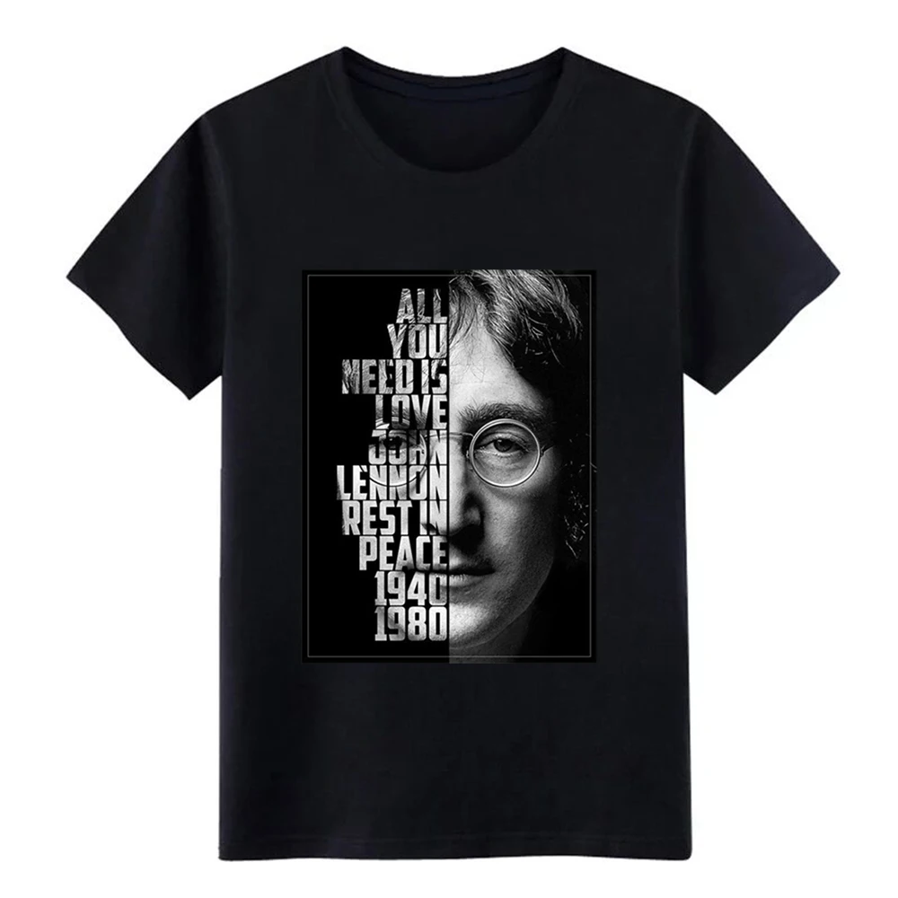 Мужская футболка Jhon Lennon персонализированная с круглым воротником унисекс милая