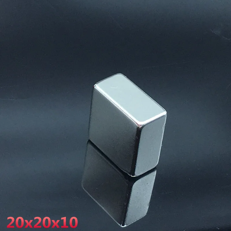 5 шт. 20x20x10 мм неодимовый магнит 20*20*10 Площадь сильный редкоземельных магнитов