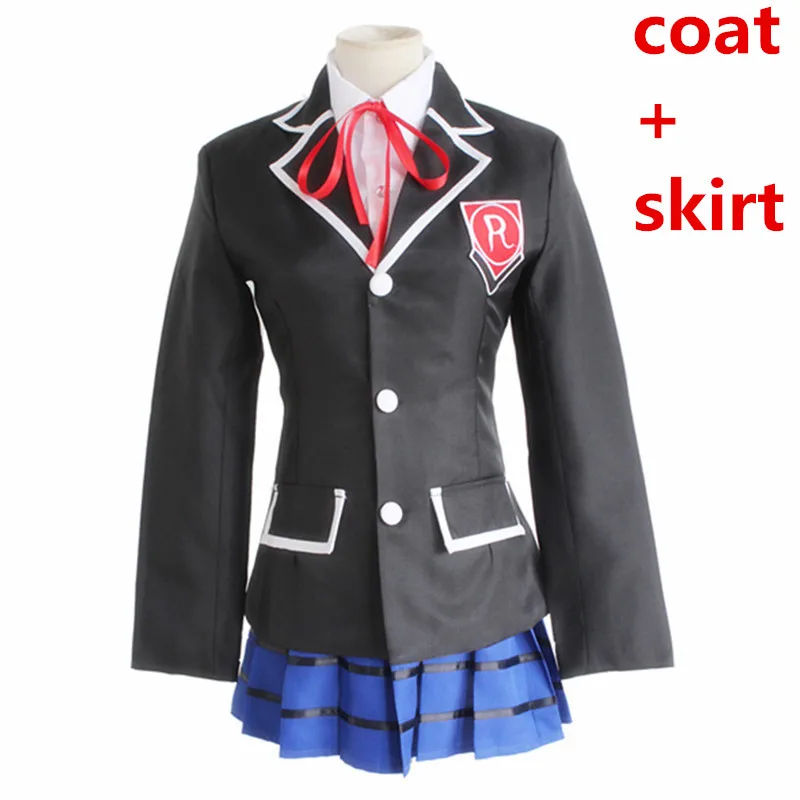 full set DATE A LIVE Itsuka Shido Косплей костюмы токисаки Куруми куртка юбка для школьной формы искусственные волосы для париков для мальчиков и девочек полный комплект - Цвет: full set