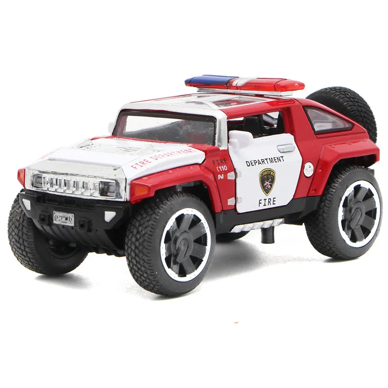 1/32 колеса Hummer полиция литые автомобили Модель автомобиля игрушки с