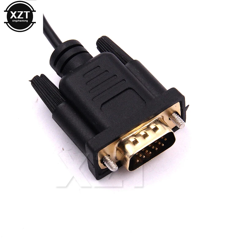  5 шт HD 1080 p для HDTV 5FT разъём HDMI папа VGA HD15 + 3RCA видео/аудио кабель AV золотистые