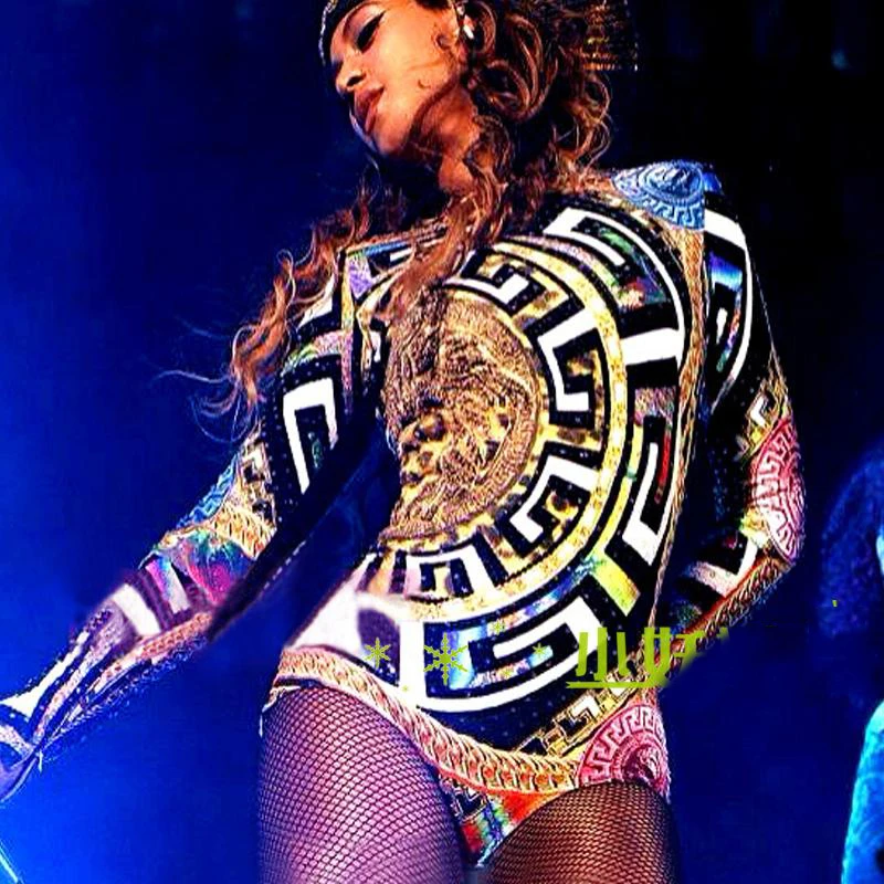 Женский спортивный костюм Beyonce для танца в стиле джаз хип хоп DL3253|Танцевальный