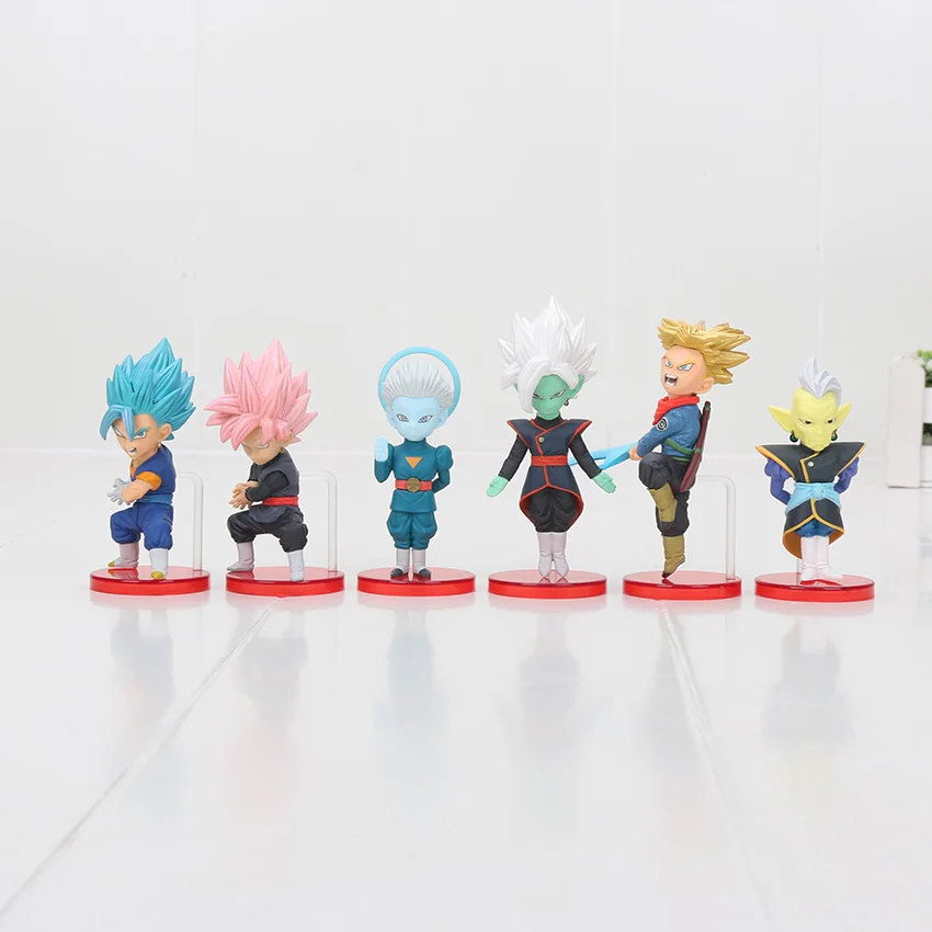 6 шт./компл. Dragon Ball Z 8 см Сын Гохан Son Goku и Majin Buu Kale Jiren сотовый Фриза готенкс Broly пикколо Beerus Фос Рисунок Модель игрушка