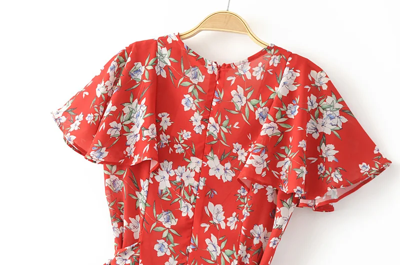 rompers womens jumpsuit print shorts 2017 Sexy short sleeve red playsuit boho romper beach summer overalls | Женская одежда