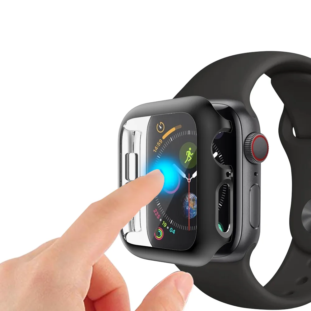 Для Apple Watch чехол серии iPhone SE/6/5/4 40 мм 44 Жесткий ПК полный защитный тонкий