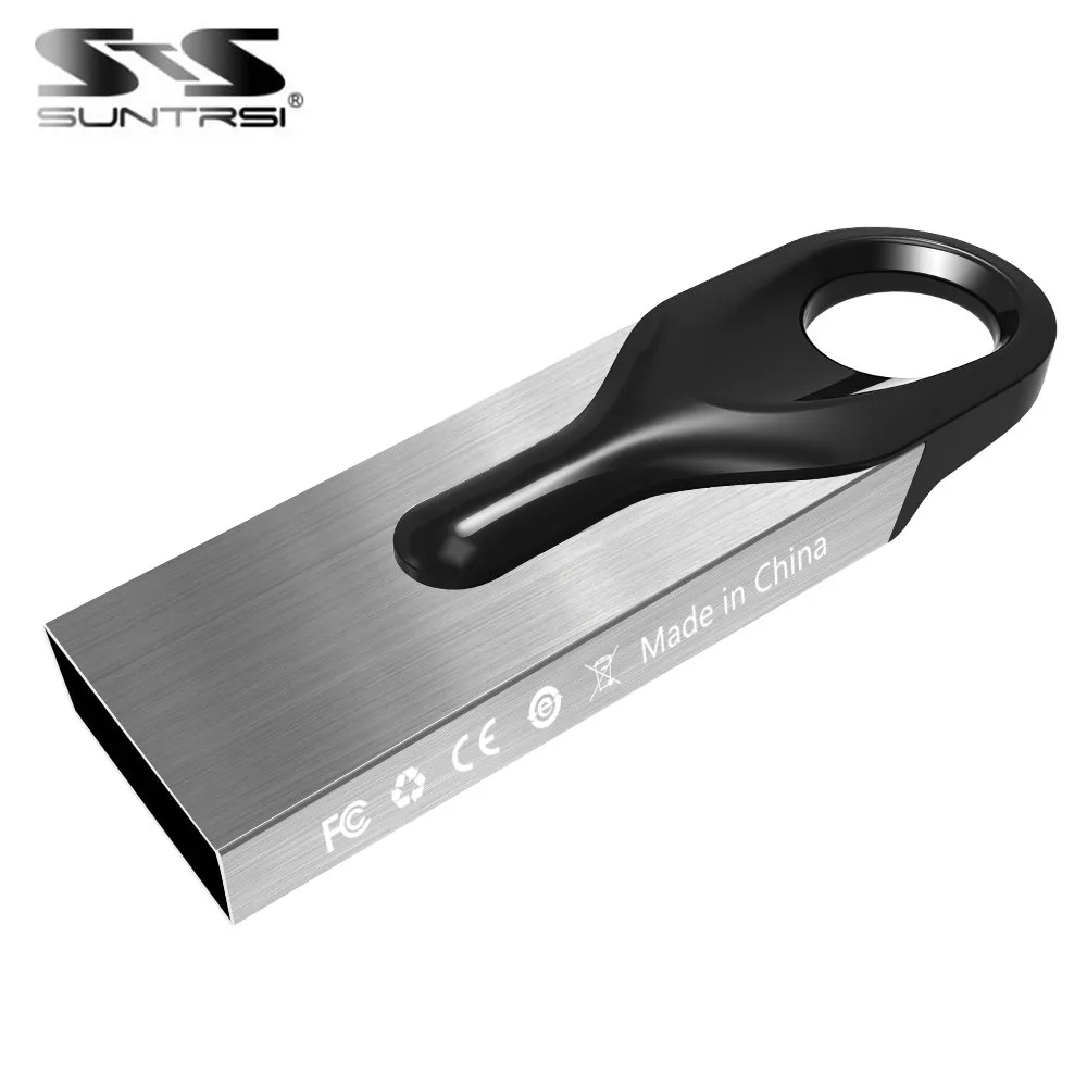 Suntrsi High Speed USB2.0 Flash Drive 64/32/16/8/4gb usb pendrive Metal memory stick Pen Waterproof Free Shipping | Компьютеры и офис