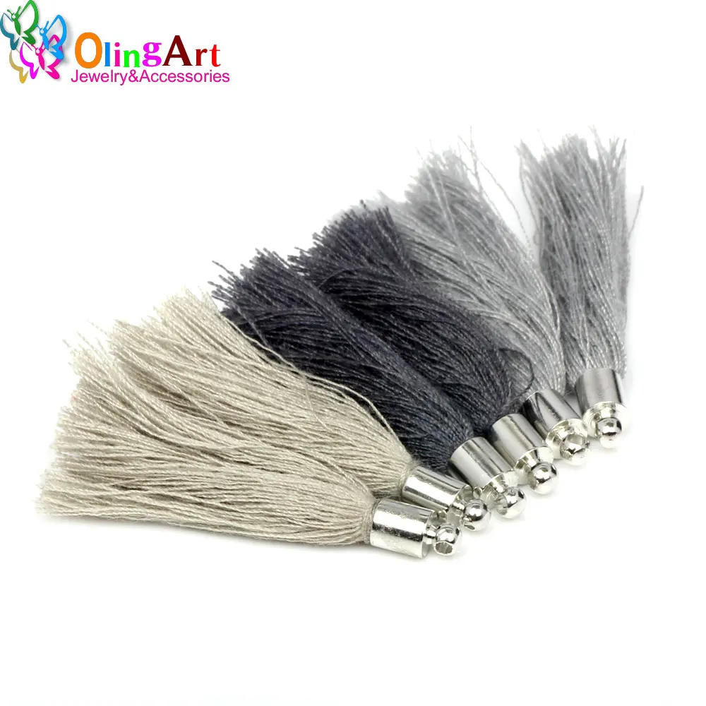 OlingArt 40 мм Разноцветные градиентные красные хлопковые шелковые Сатиновые