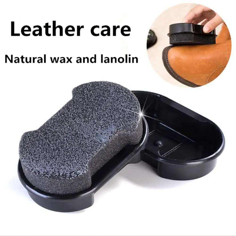 1 шт. многофункциональная губка двухсторонний башмак лак бесцветный обувной воск