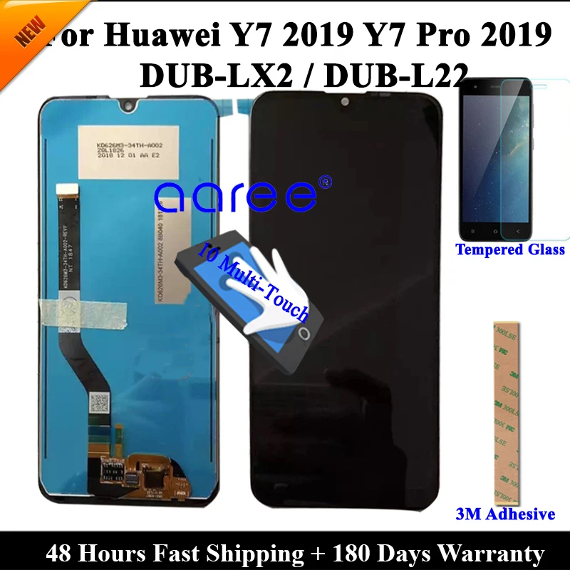 Протестированный Оригинальный ЖК дисплей для Huawei Y7 2019 Prime сенсорный экран