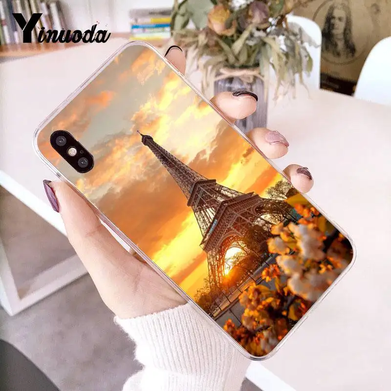 Прозрачный чехол для телефона Yinuoda с изображением французской Парижской