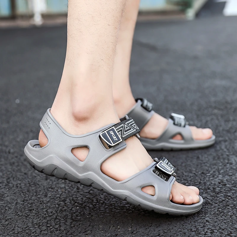 Large Size Men Sport Sandals Summer Cheap Beach Shoes Light Outdoor Non-slip Water Shoes Rivers Upstream Slippers Man Footwear