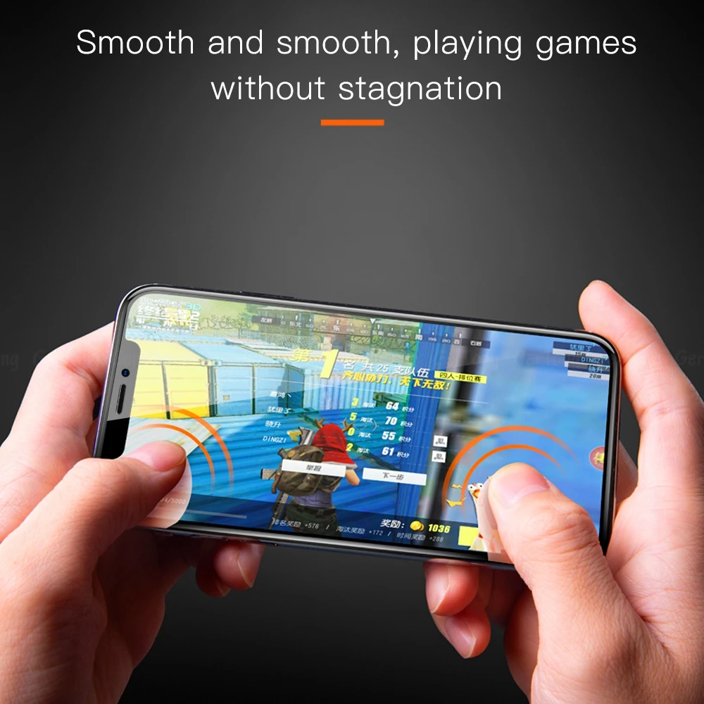 Защитное закаленное стекло для iPhone X, XR, XS, MAX, Защита экрана для iPhone 7, 6, 6 S, 8 Plus, полное защитное покрытие, пленка