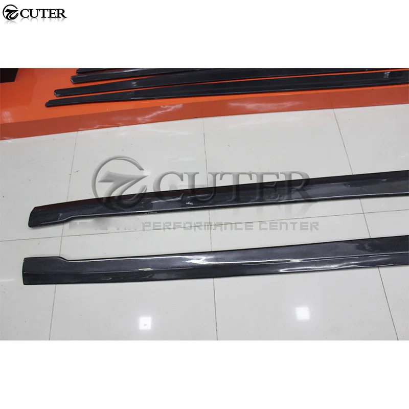W218 карбоновые боковые юбки для автомобиля фартук для Mercedes Benz W218 CLS350 CLS500 комплект кузова автомобиля 12-15