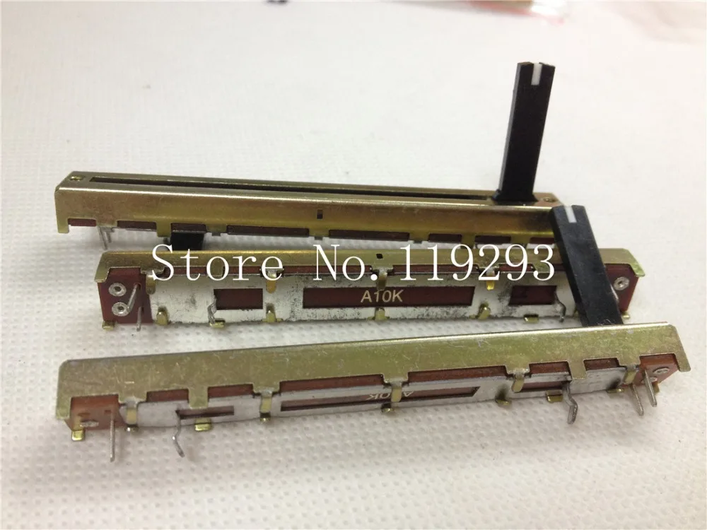 [BELLA]ALPHA 7 5 см микшер fader Slide Potentiometers A10K Single -- 10 шт./лот | Электронные компоненты и