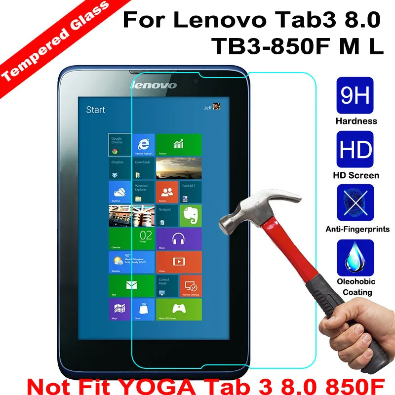 Закаленное стекло XSKEMP 9H для планшета Lenovo Tab3 8 0 дюйма флэш M L (не подходит Yoga tab 3 0)