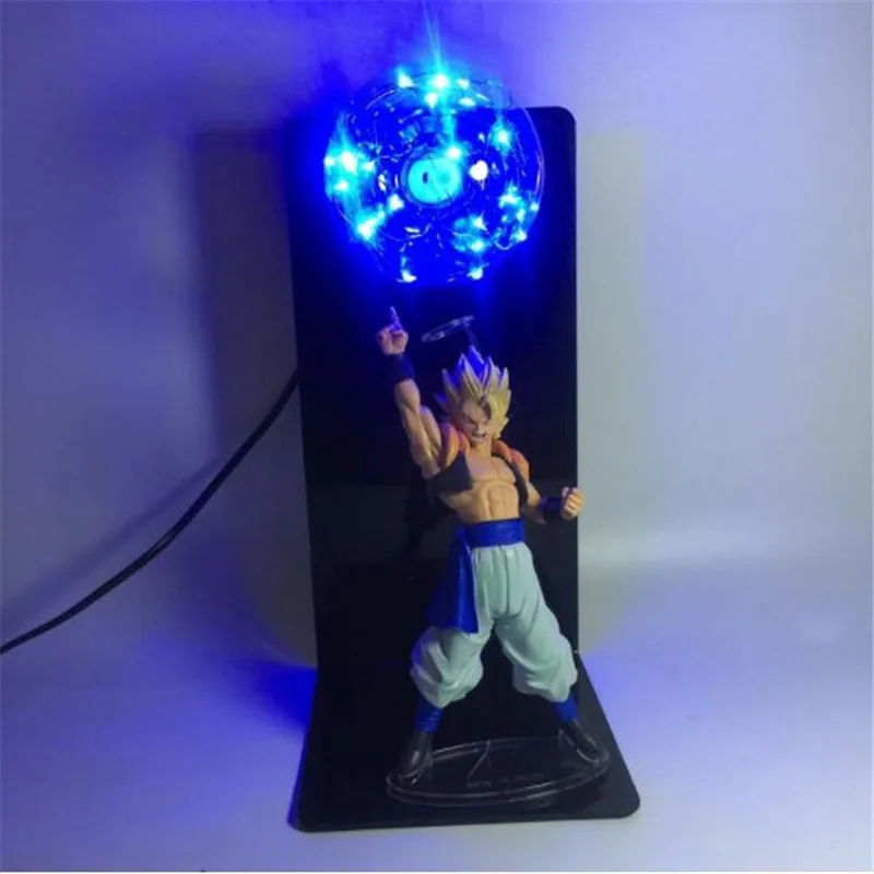 Blue Lighting DBZ Красный Жемчуг дракона Сон Гоку игрушка дух бомбы ночник 3D лампада Figura Goku огни дракона для бальных танцев декоративное освещение дома - Испускаемый цвет: Blue Lighting