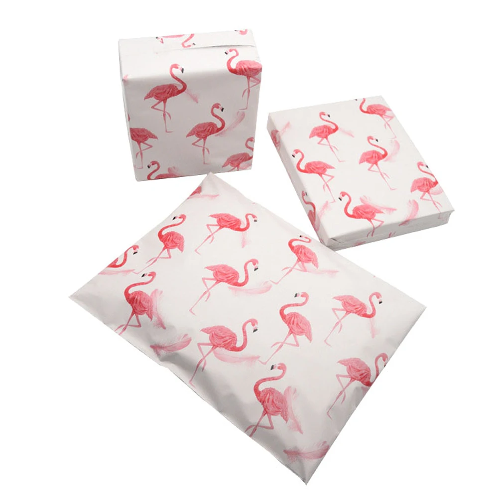 Speedy Mailers 100 шт 25 5*33 см 10*13 дюймов модные розовые Фламинго шаблон поли само-печать