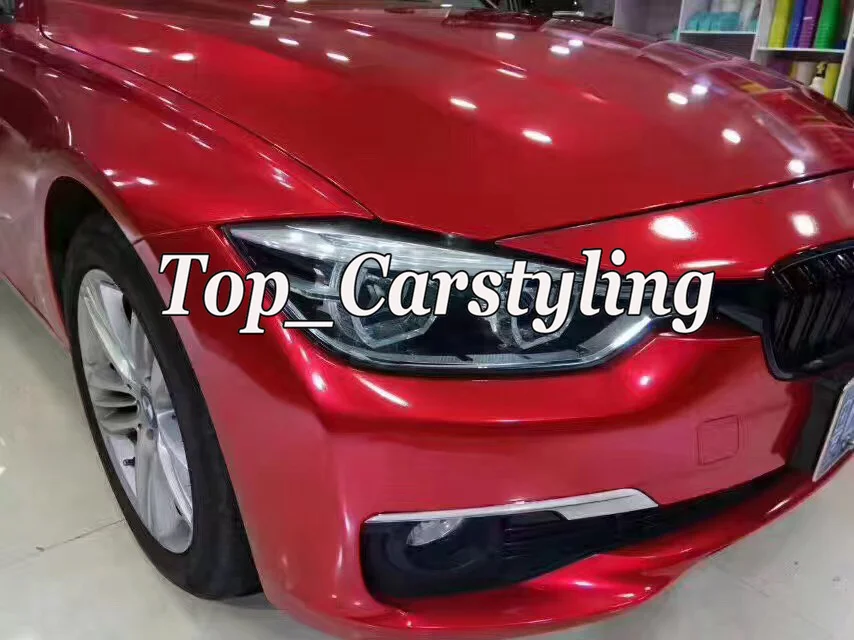 Виниловая пленка для автомобиля полноразмерная блестящая красная покрытия