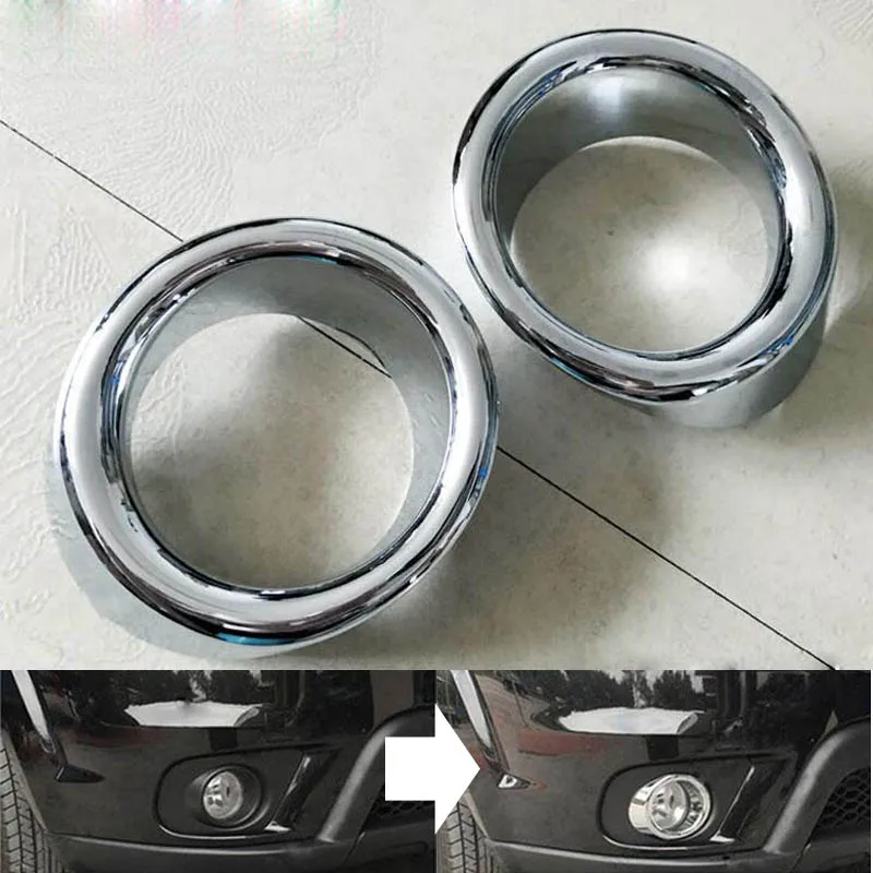 Передний противотуманный светильник хромированная Накладка для Dodge Journey Fiat freeont