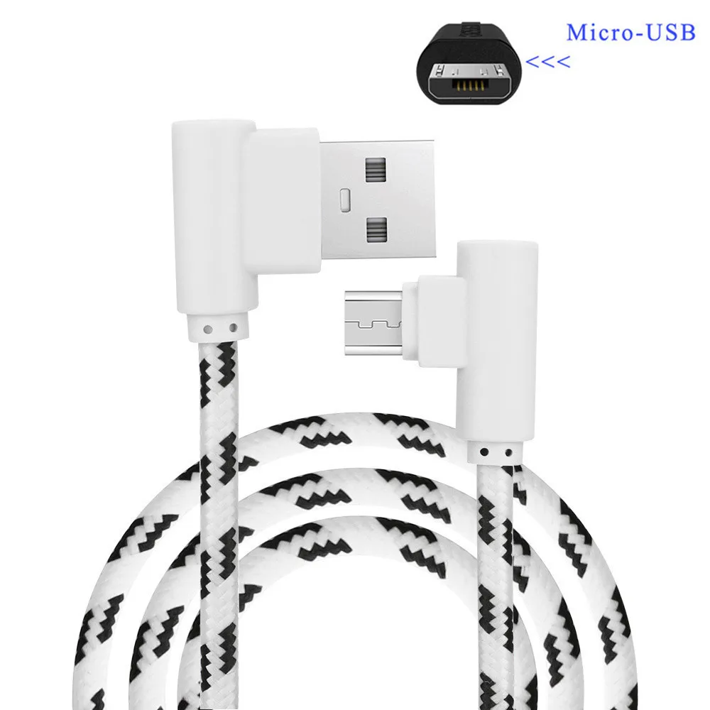 Быстрое зарядное устройство Micro usb 90 градусов для телефонов samsung galaxy j7 neo j6 j4 s4 note 2 3