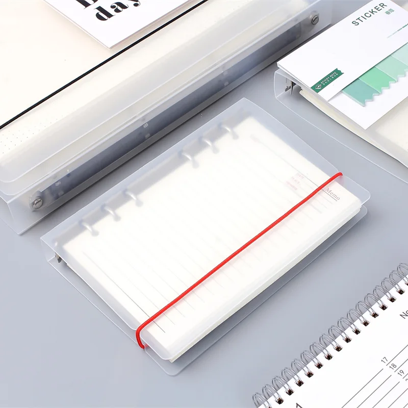 А5 планировщик свободный лист матовый прозрачный PP оболочка А4 binder А6 портативный
