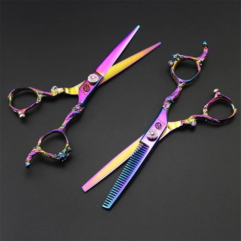 Фиолетовый дракон 6 дюймов Высокое качество Профессиональные Парикмахерские