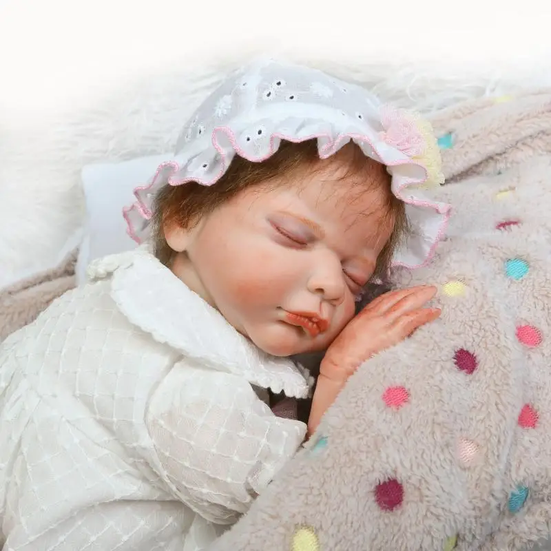 

22 Inch 55cm Soft Silicone Handmade Reborn Baby Girl Dolls Realistic Looking Newborn Baby Doll Toddler Cute Birthday Gift