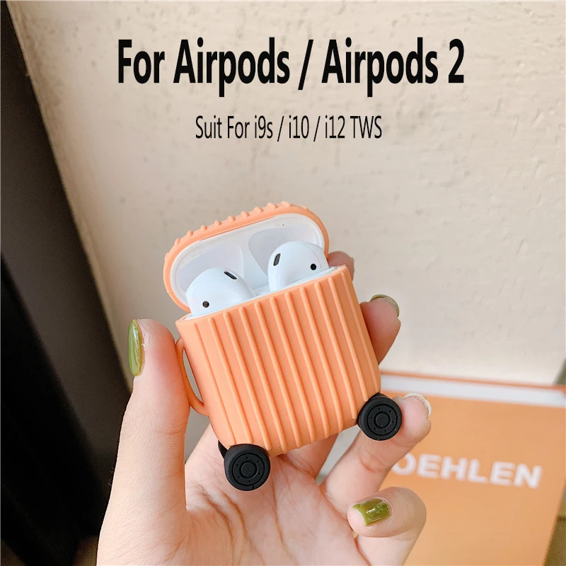 CALETOP силиконовый чехол для Airpods чехол s для Apple Air Pods 2 i10 i12 i13 TWS беспроводные наушники чехол s чехол милый защитный чехол
