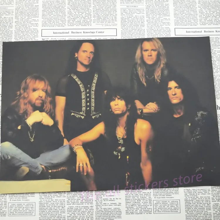 Aerosmith украшения для домашнего интерьера крафт-кислотная рок-музыка плакат рисунок core наклейки на стену/1034