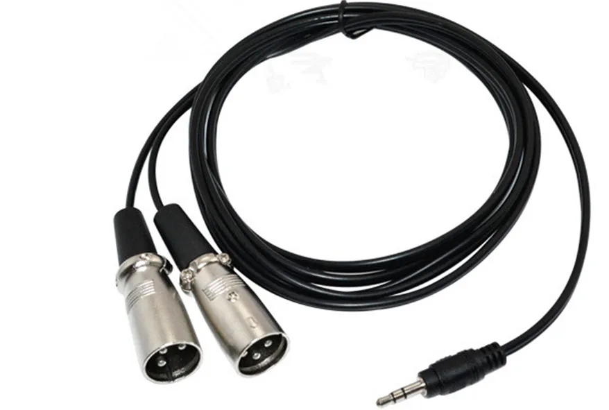 Стерео 3 5 мм разъем 1/8 до 2 XLR pin папа Y сплиттер соединительный кабель шнур 10FT|3 pin|patch