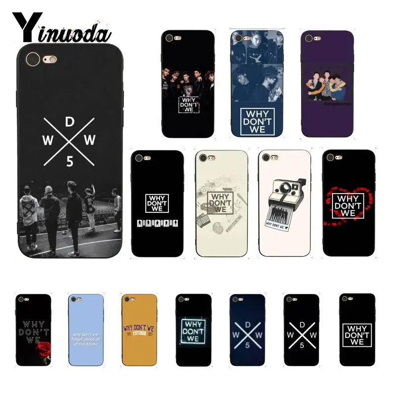 Yinuoda почему не мы жесткий мягкий черный чехол для iPhone X XS MAX 6 6S 7 7plus 8 8Plus 5 5S XR |