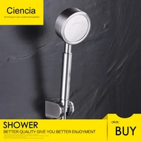 SUS304 Stainless Steel Brushed Nickel Handheld Shower Head Premium Spray Settings Sperate Hand Shower For Bathroom