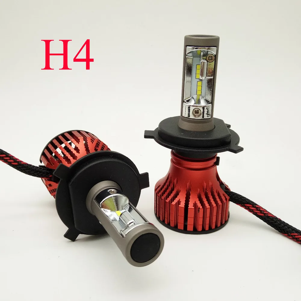 2xNewest Car-styling S1 H7 9005 9006 H3 H1 H8 H11 CSP Chip Led Bulb Car Headlight Kit Single Beam 8000LM with fan Auto LED Light |