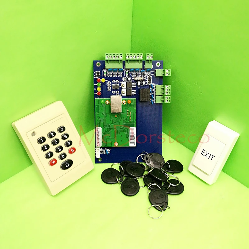 

Одна дверь RFID система контроля доступа одна дверь панель доступа TCP/IP Контроллер доступа + клавиатура Rfid считыватель + кнопка eixt
