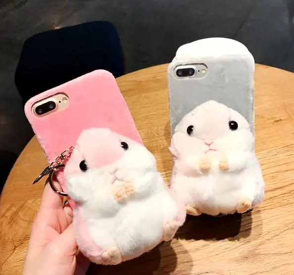 EPENA мягкий пушистый чехол в виде куклы для iPhone 6 6S Plus 7 8 3D милая мультяшная игрушка