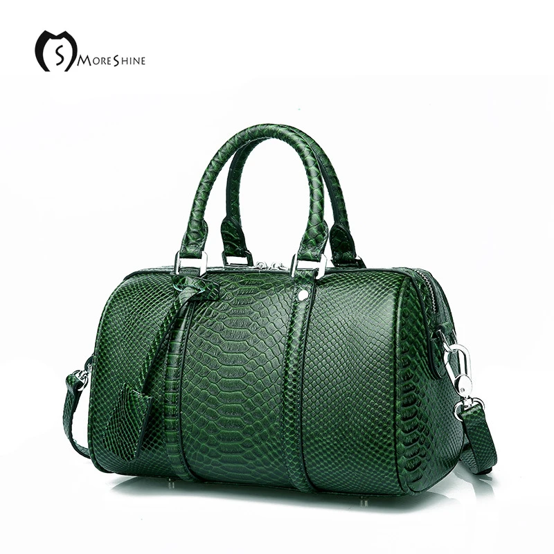 SMORESHINE Women's High quality genuine leather Bag brand fashion Serpentine handbags shoulder bags for laides Boston | Багаж и сумки