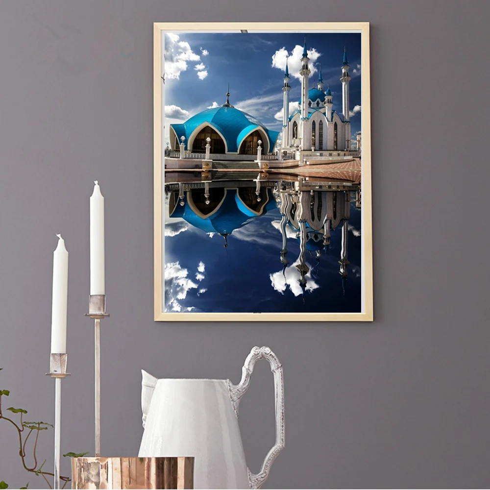 алмазная живопись вышивки крестиком вышивка пейзажи замок картины из страз