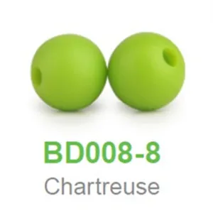 Chartreuse Chengkai 50 шт. силиконовые бусины 12 мм Экологичное Сенсорное ожерелье-прорезыватель пищевого класса Мама Кормящих DIY Ювелирные изделия Детские трофеи - Цвет: Chartreuse