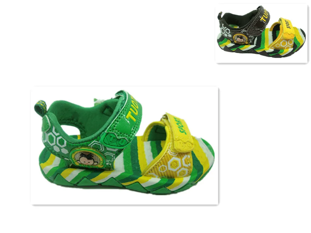 Children shoes 2013 summer paragraph male child 26 - 30 open toe light slip-resistant sandals 20663 | Мать и ребенок