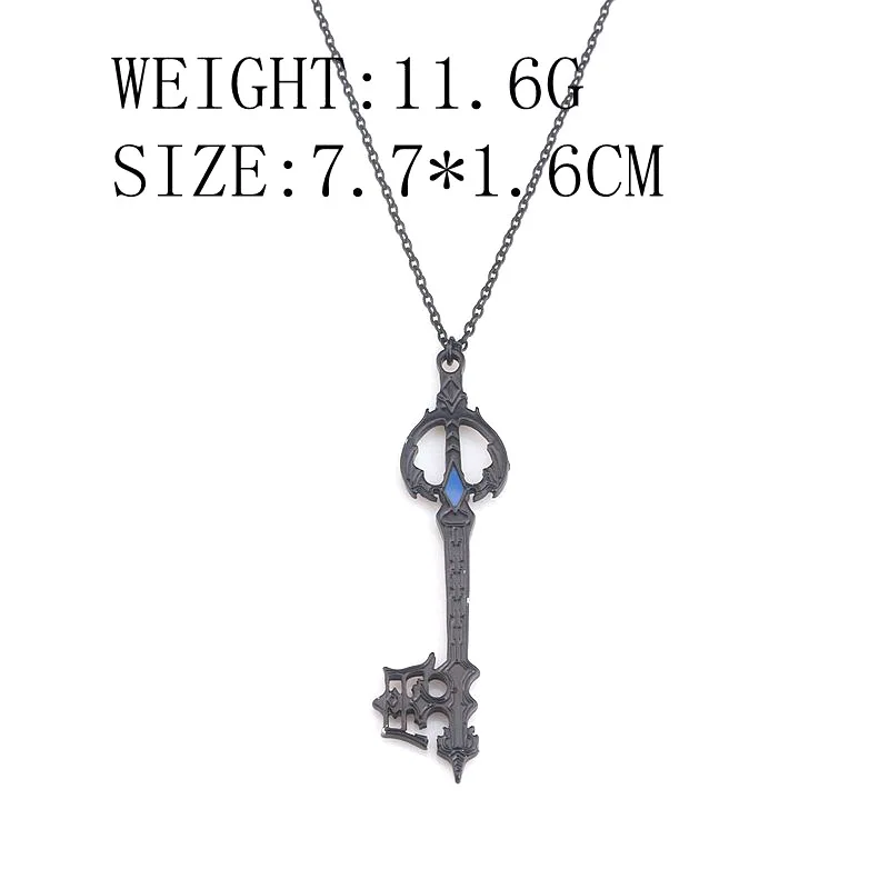 Ожерелье с черным лезвием ключа из игры Kingdom Hearts Sora Roxus модные ювелирные изделия