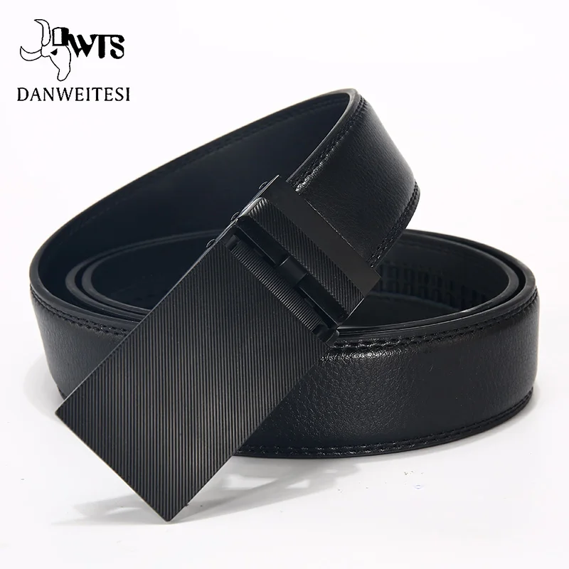 

[DWTS]cow genuine leather belts for Men high quality male brand automatic buckle belt cummerbunds cinturon hombre