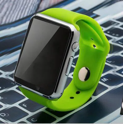 A1 Bluetooth часы Модные Смарт часы мобильный телефон шагомер и смартфон SIM Камера Смарт часы - Цвет: Зеленый