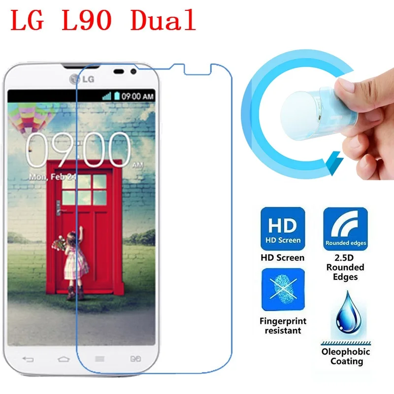 Экран Защитная пленка для LG L90 ультратонкая мягкая прозрачная HD из ПЭТ