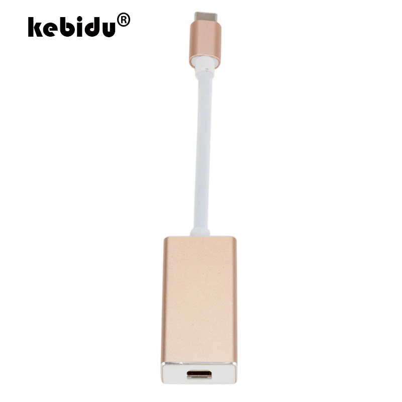Кабель переходник kebidu USB 1080 с C на Mini DP P для нового Macbook Chromebook Type Mini|Кабели VGA| |