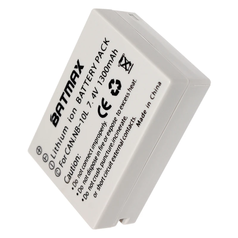 Аккумуляторная батарея Batmax двойное зарядное устройство USB для Canon G1X G15 G16 SX40HS SX50HS