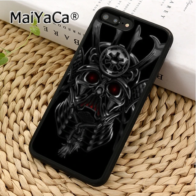 MaiYaCa Япония самурайская маска шлем чехол для телефона iPhone 5 6 s 7 8 plus 11 12 Pro X XR XS max