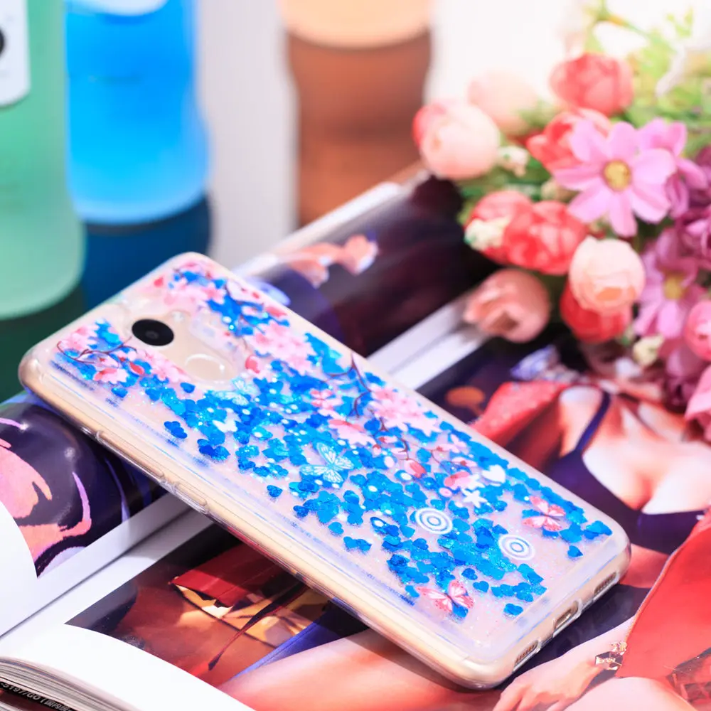 Quicksand Case For Huawei Y7 2017 Dynamic Liquid Glitter Stars Phone Cover Coque Shell TRT-LX1 TRT-L21A TRT-L23 TRT LX1 L23 LX1A |