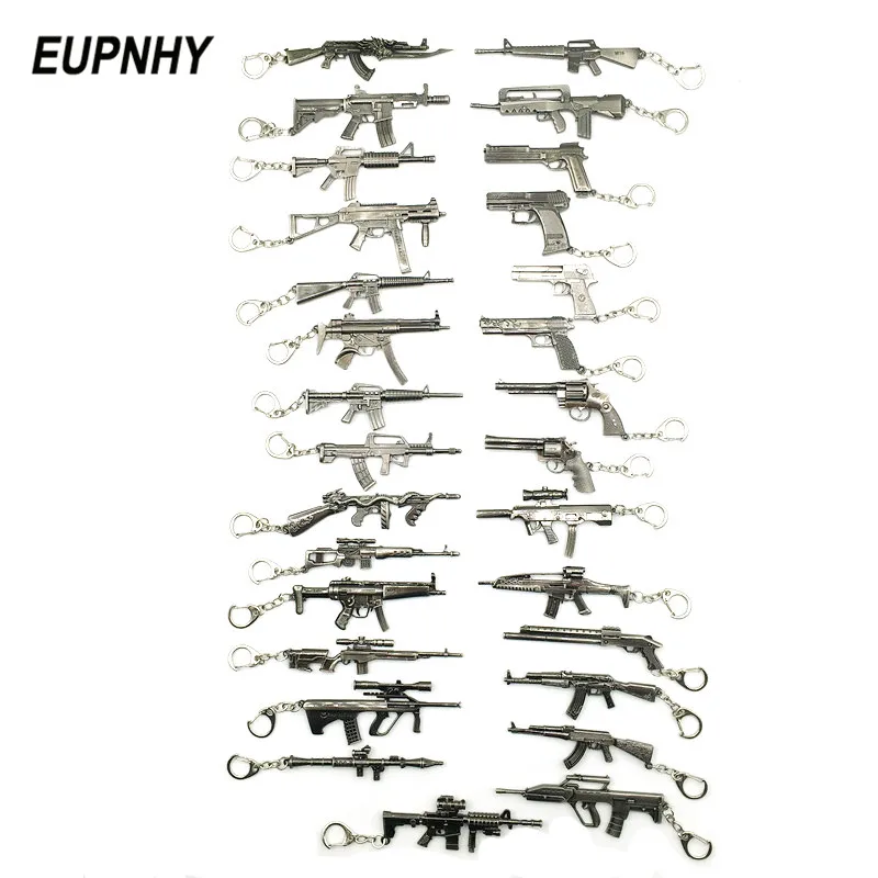 EUPNHY 20 Стиль пистолет оружие Брелок Винтаж Ретро Мини AUG AK47 винтовочный Револьвер