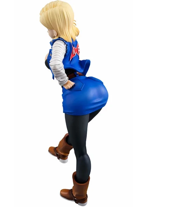 19 см Dragon Ball Z Android 18 лазурит Сексуальная аниме фигурка ПВХ Новая коллекция Фигурки игрушки коллекция для Рождественский подарок