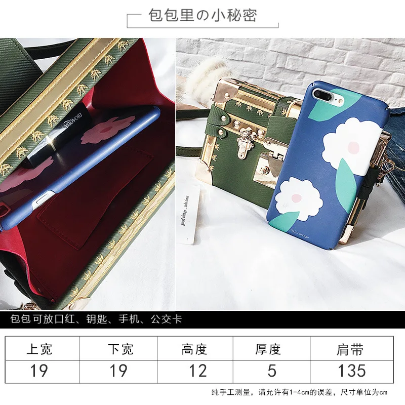 Новая женская мини-сумка 2019 сумка на замке ручная наклонная маленькая квадратная